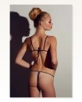 Mor Dantelli Sütyen ve Gstring Takımı TM2087
