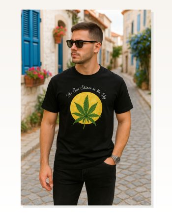 Kadın Siyah Tişört Arka Baskılı Salaş Stil Ön ve Oversize Bisiklet Yaka
