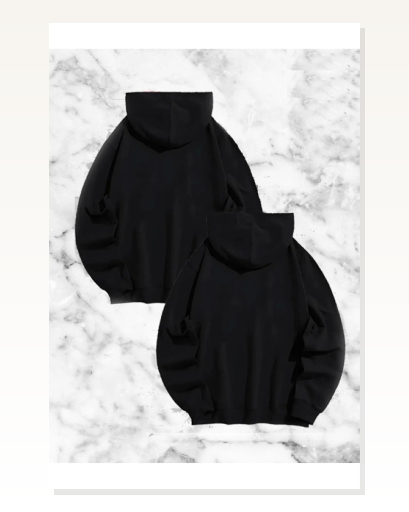 Hodie Kapüşonlu Sweatshirt Baskılı Kadın Günlük Stil Siyah Örümcek Sevgili Çift Kombini Marketplace blank