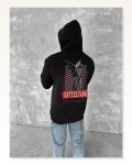 Oversize Üç İplik Kapşonlu SweatShirt – Siyah Marketplace