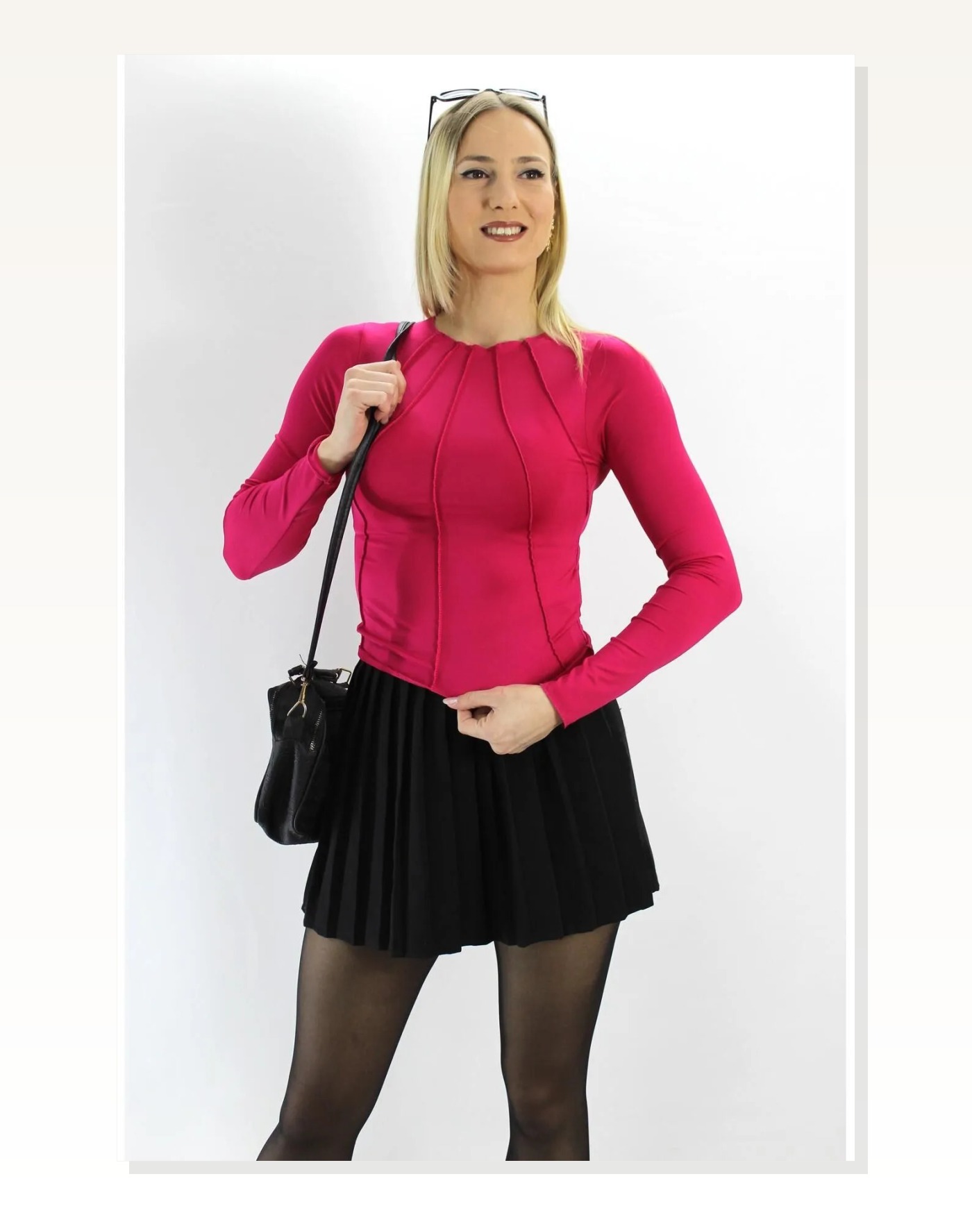 Kadın Modern Stil Parçalı Micro Fuşya Body Marketplace blank