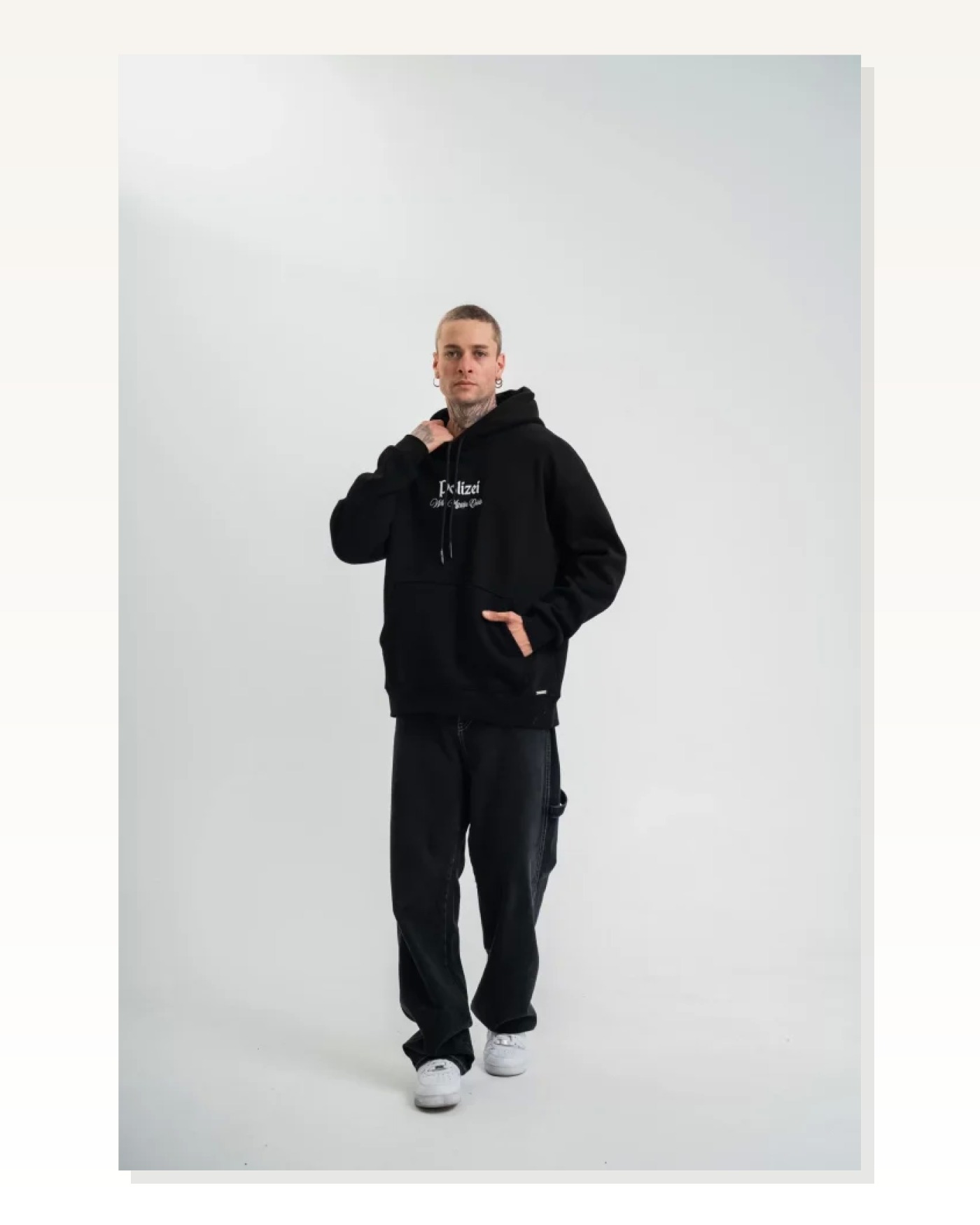 Kadın Günlük Stil Siyah Yıkamalı Efektli Bisiklet Yaka Uzun Kol Sweatshirt Marketplace blank