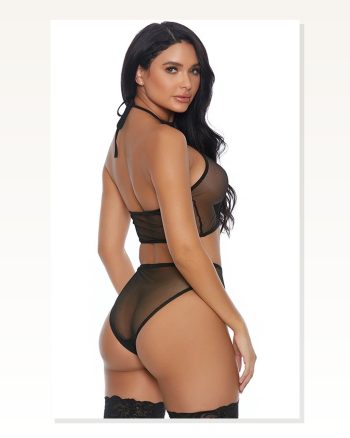 Siyah Transparan Fantazi Takım TM1123