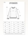 Kadın Baskılı Günlük Stil Siyah Üç İplik Bisiklet Yaka Sweatshirt