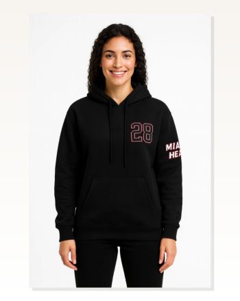 Kadın Arka Baskılı Sokak Stili Siyah Üç İplik Kapüşonlu Ön ve Hoodie Sweatshirt