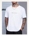 Unisex Günlük Stil Optik Beyaz Doğal Dokulu Pamuklu Oversize Tişört