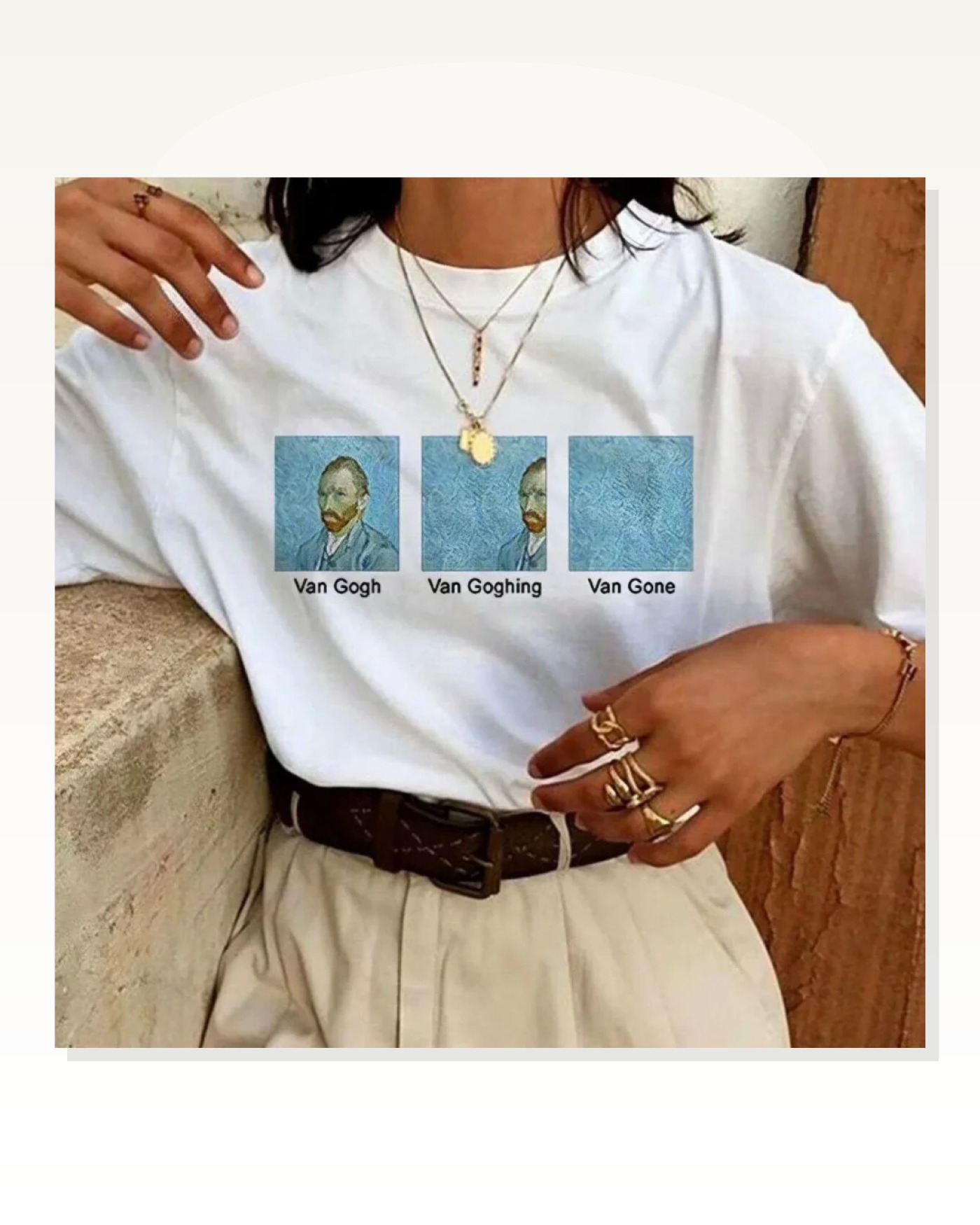 Unisex Günlük Stil Kar Beyazı Klasik Dokulu Pamuklu Oversize Tişört Marketplace
