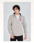 Baskılı Kadın Günlük Stil 1. Antrasit Eskitme Yıkama Tam Fermuarlı Sweatshirt Marketplace