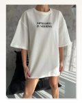 Baskılı Unisex Günlük Stil Beyaz Yaz Serisi Hafif Penye Tişört Marketplace