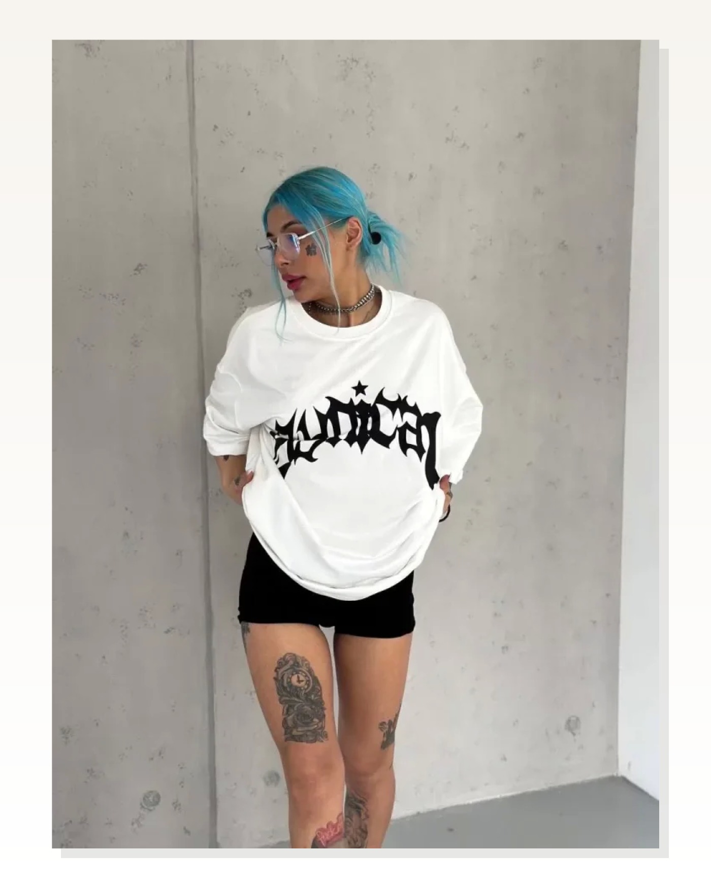 Baskılı Unisex Günlük Stil Beyaz Zen Temalı Minimal Oversize Tişört Marketplace blank