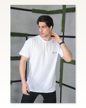 Baskı Detaylı Unisex Günlük Stil Grafik Beyaz Pamuklu Oversize Tişört