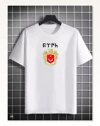 Soft Dokulu Unisex Günlük Stil Beyaz Arktik Seri Tişört