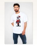 Baskılı Unisex Günlük Stil Beyaz Galeri Serisi Modern Oversize Tişört
