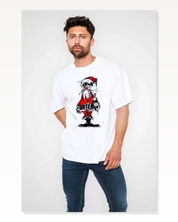 Baskılı Unisex Günlük Stil Beyaz Galeri Serisi Modern Oversize Tişört