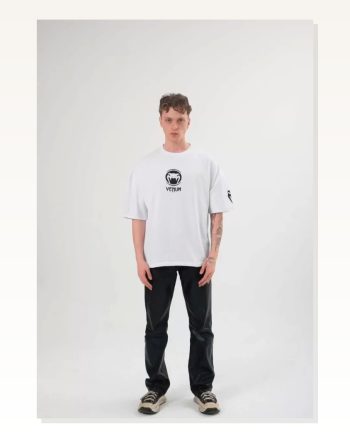 Grafik Baskılı Unisex Günlük Stil Siyah Eskiz Tişört