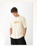 Baskılı Unisex Günlük Stil Beyaz Skater Boy Tarzı Oversize Tişört