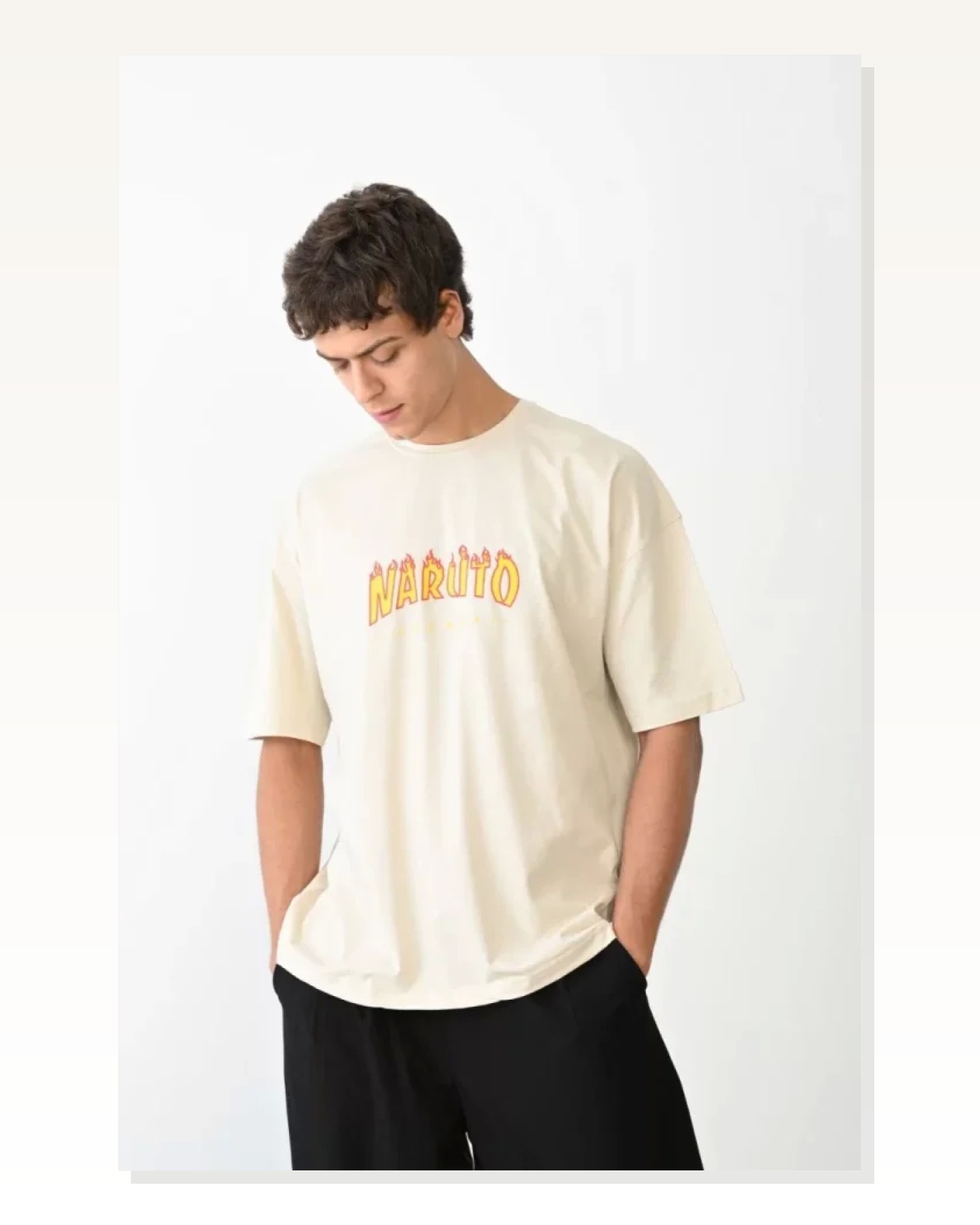 Baskılı Unisex Günlük Stil Beyaz Skater Boy Tarzı Oversize Tişört Marketplace blank