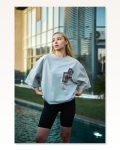 Unisex Günlük Stil Antrasit Mineral Yıkama Vintage Oversize Tişört Marketplace