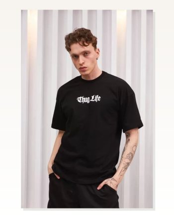 Baskılı Unisex Siyah Eskiz Çizim Premium Tişört