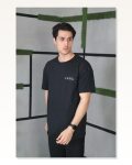 Baskı Detaylı Unisex Günlük Stil Grafik Siyah Pamuklu Oversize Tişört