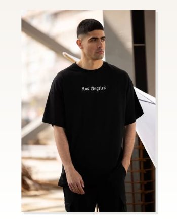 Baskılı Unisex Günlük Stil Siyah Carbon Black Özel Seri Oversize Tişört