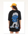 Baskılı Unisex Günlük Stil Siyah İkonik Sembol Rahat Kalıp Tişört