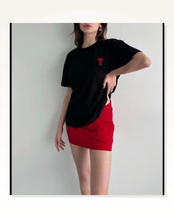 Baskılı Unisex Günlük Stil Siyah Matrix Dijital Oversize Tişört