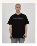 Baskılı Unisex Günlük Stil Siyah Loft Modern Tişört
