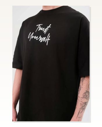 Baskılı Unisex Günlük Stil Siyah Midnight Özel Seri Tişört