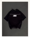 Baskılı Unisex Günlük Stil Siyah Grunge Estetik Yazı Tişört Marketplace