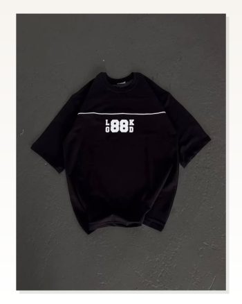 Baskılı Unisex Günlük Stil Siyah Grunge Estetik Yazı Tişört