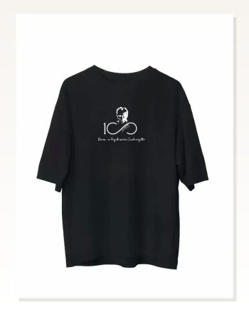 Baskılı Unisex Günlük Stil Siyah Street Edition Karakter Oversize Tişört