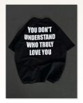 Unisex Günlük Stil Siyah Gece Modu Grafik Tasarım Oversize Tişört Marketplace