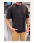 Baskılı Unisex Günlük Stil Siyah Karakter Silüet Pamuklu Oversize Tişört Marketplace