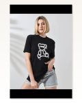 Baskılı Unisex Günlük Stil Siyah Dark Mode Serisi Tişört Marketplace