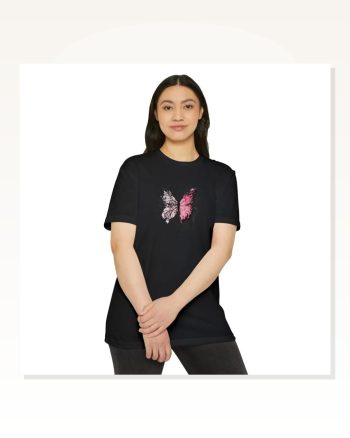 Baskılı Unisex Günlük Stil Siyah Grunge Rahat Kalıp Tişört