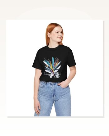Baskılı Unisex Günlük Stil Siyah Eskitme Efektli Tişört