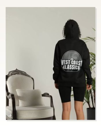 Kadın Günlük Stil Siyah Sırt İllüstrasyon Detaylı Üç İplik Oversize Sweatshirt