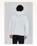Unisex Beyaz Tam Fermuarlı Klasik Kesim Kapüşonlu Sweatshirt Marketplace