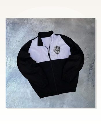 Unisex Modern Stil Siyah Uzun Kollu Paraşüt Kumaş Rüzgarlik