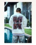 Arka Baskılı Kadın Günlük Stil Beyaz Uzun Kol Bisiklet Yaka Ön Ve Sweatshirt Marketplace