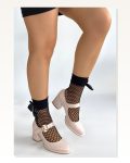 Kadın Konforlu Adım Weys Bej Rugan Topuklu Ayakkabı Marketplace
