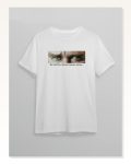 10 Kasım Atatürkü Anma Günü Baskılı Oversize Bisiklet Yaka T-shirt Beyaz