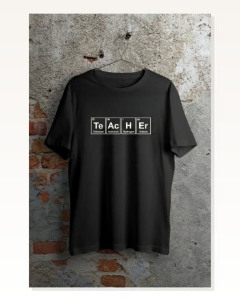 24 Kasım Kimya Öğretmeni Hediyesi Baskılı Bisiklet Yaka T-shirt Beyaz