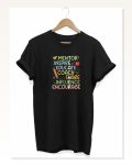 24 Kasım Öğretmenler Günü Hediye Temalı Oversize Bisiklet Yaka T-shirt – Siyah Marketplace
