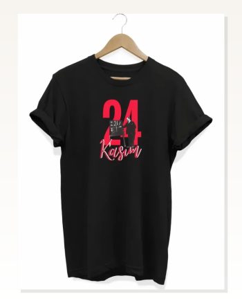24 Kasım Öğretmenler Günü Öğretmen Hediyesi Baskılı Oversize T-shirt Siyah