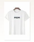 Anneler Günü Hediye Mom Çiçek Baskılı Oversize Bisiklet Yaka T-shirt – Beyaz Marketplace