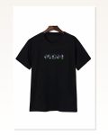 Anneler Günü Mom Çiçek Temalı Baskılı Oversize Bisiklet Yaka T-shirt Siyah