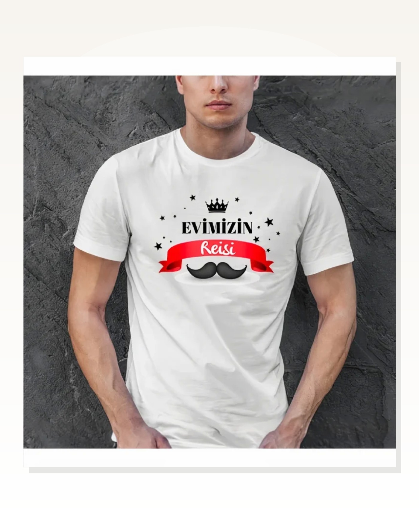 Babalar Günü Hediye Baba Temalı Baskılı Oversize Bisiklet Yaka T-shirt - Beyaz Marketplace