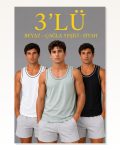 Erkek 3’lü Kolsuz Sporcu Atlet Seti Yazlık Bisiklet Yakalı – Mint Yeşili, Siyah, Beyaz Marketplace
